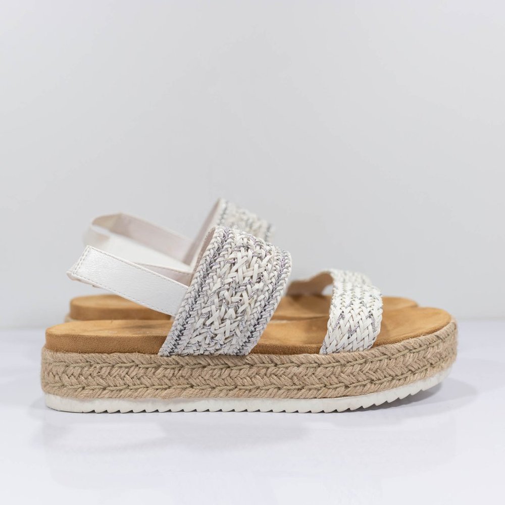 Sun + Stone Karli Sling Back Wedge Flatform Sandal - Picture 2 of 13
